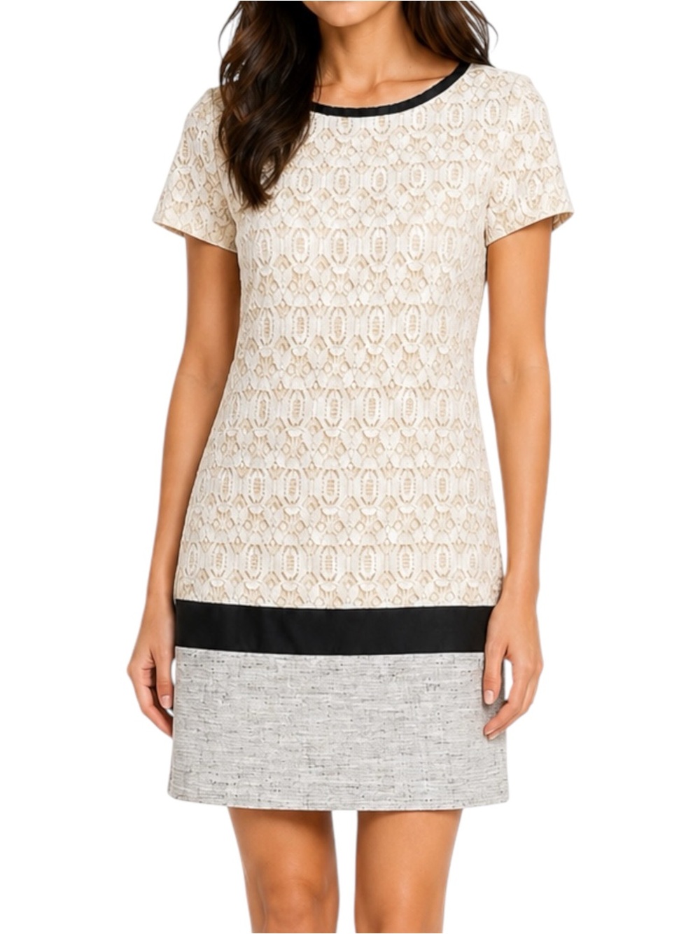 W118 by Walter Baker Rashida Floral Lace Tweed Sheath Dress Small